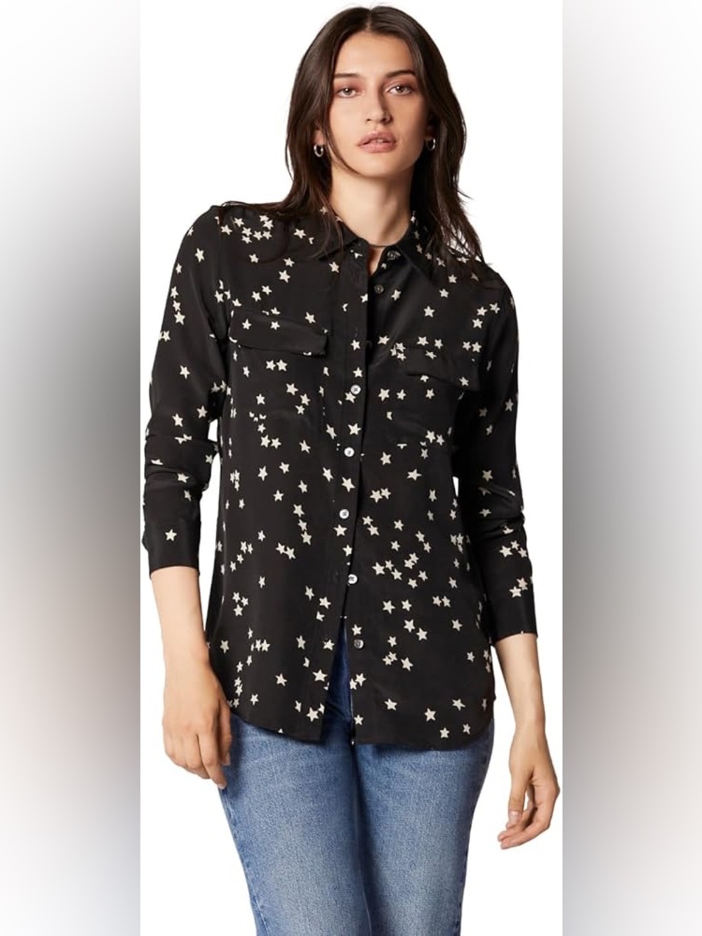 Equipment Femme Star Print Button-Down Shirt